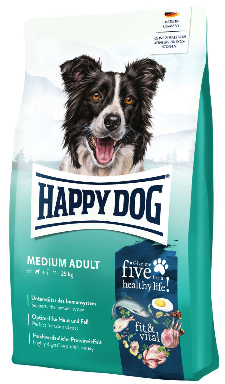 HAPPY DOG Hunde-Trockenfutter fit & vital Medium Adult